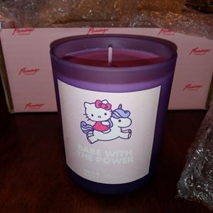Flamingo "Hello Kitty, babe with the power" soy candle